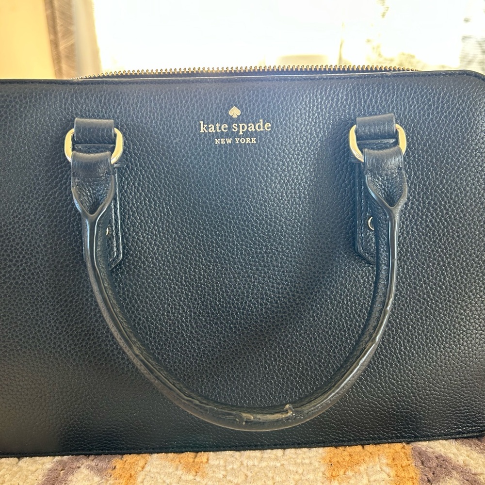 Kate Spade Black Pebbled Leather Tote